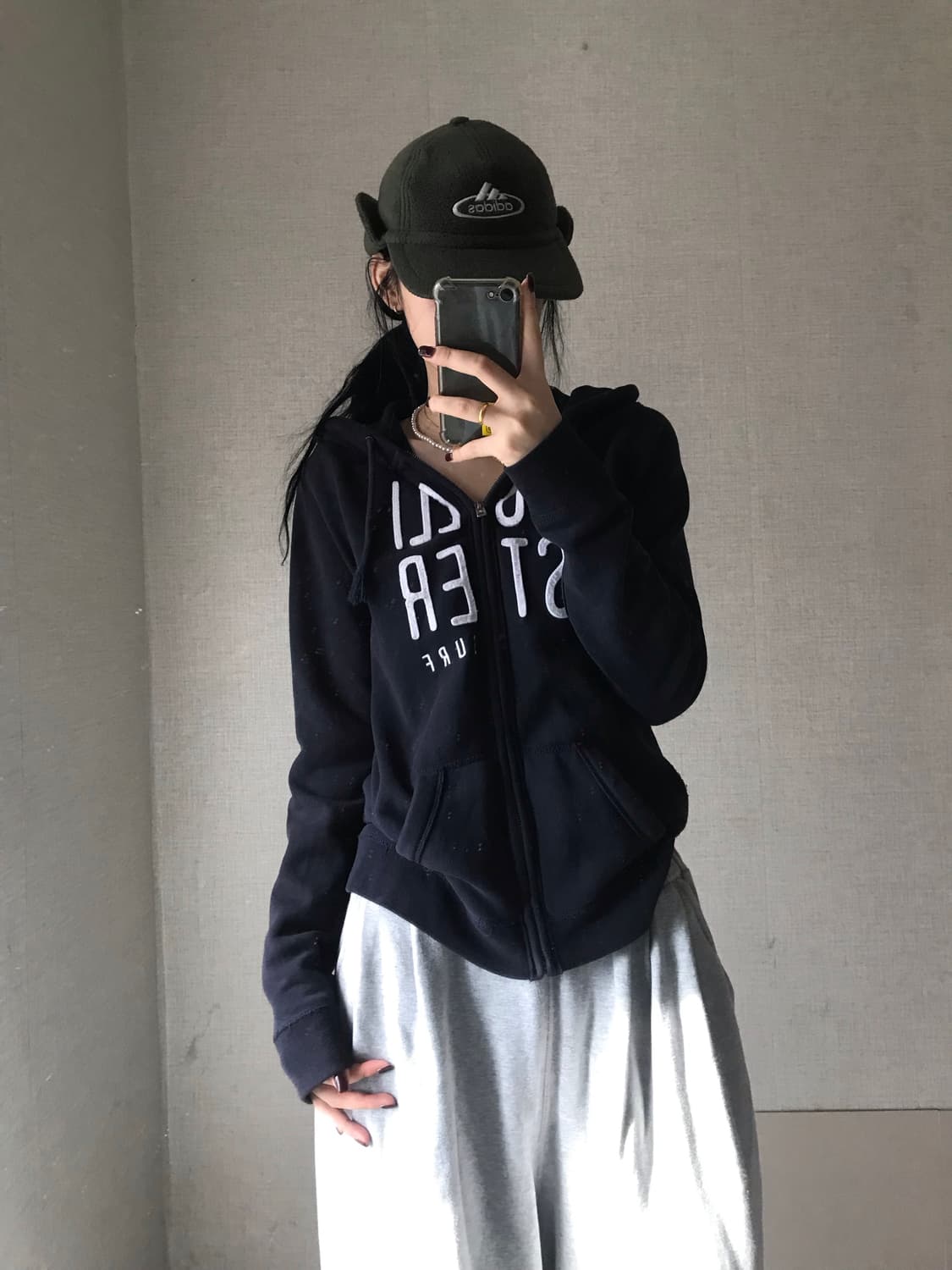 홀리스터 네이비 후드집업 상품이미지3