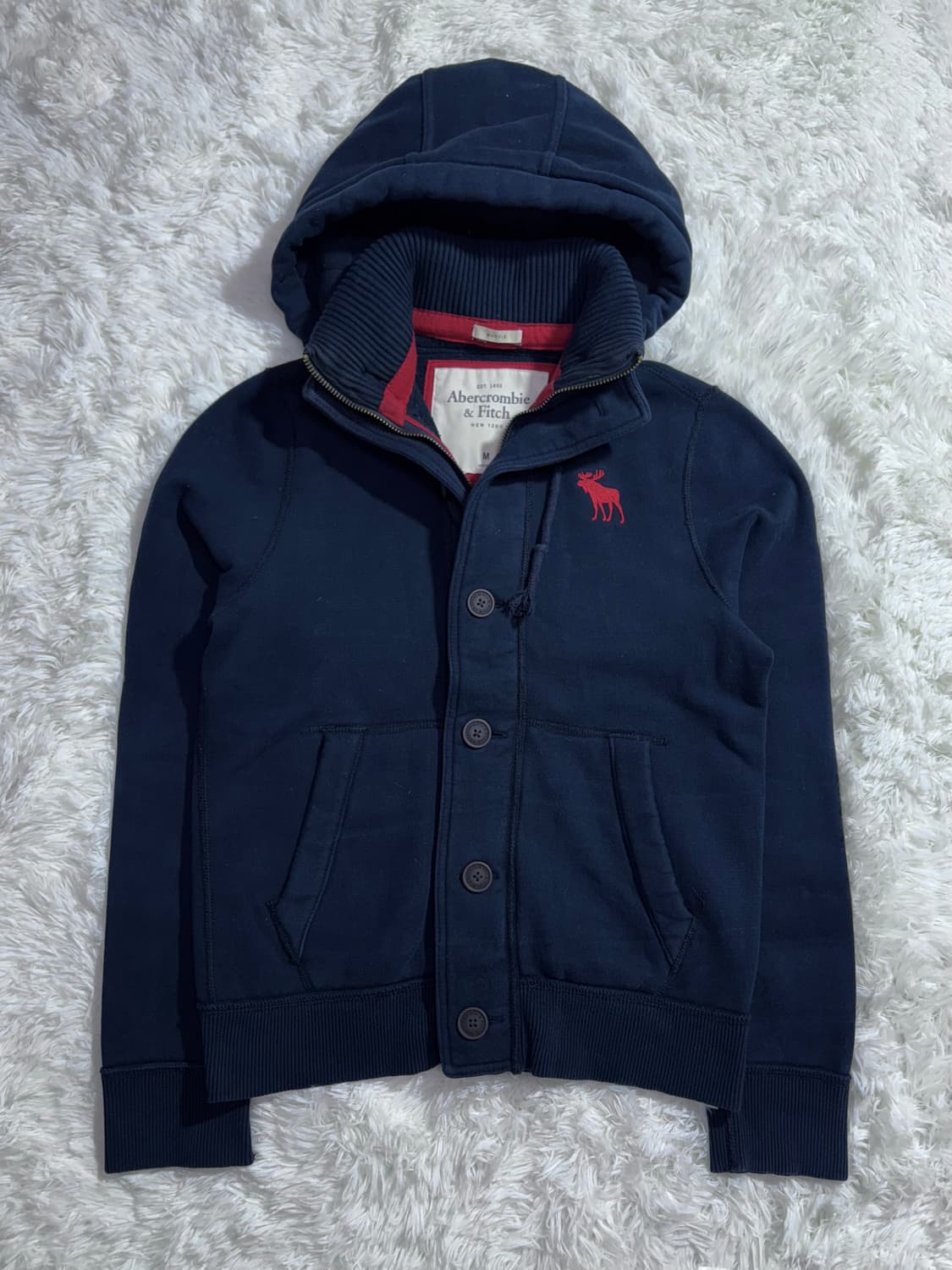 아베크롬비 네이비 누빔 후드 자켓  상품이미지3