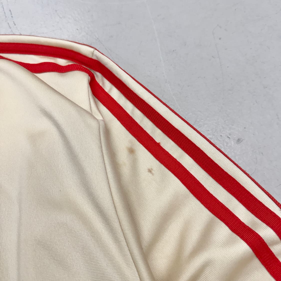 *레전드* 아디다스 80s-90s 파이어버드 아이보리 레드 트랙탑 져지 상품이미지5