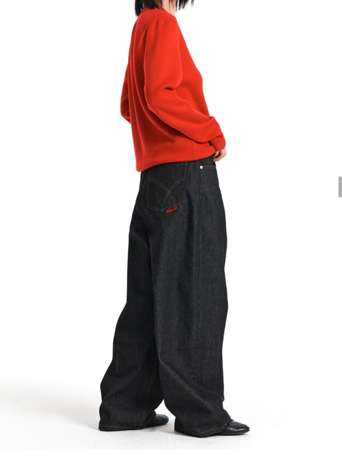 기철 Midnight Raw Wide Denim Pants  상품이미지4