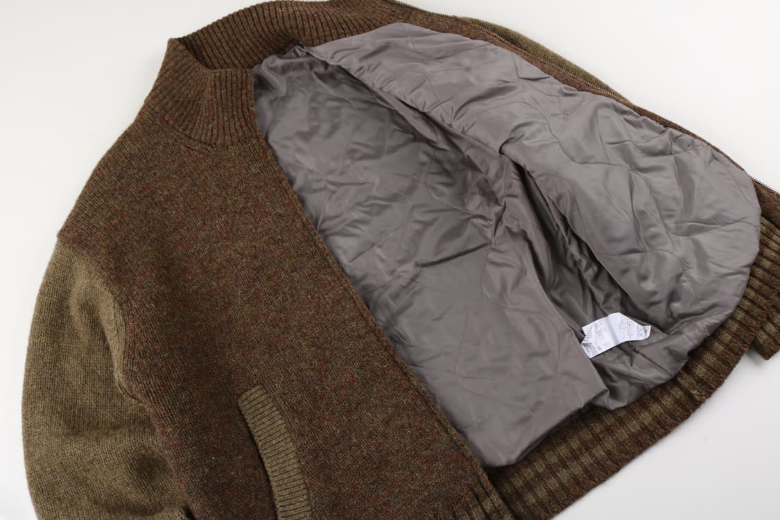 [L] 시리즈 울 배색 집업 가디건 상품이미지4