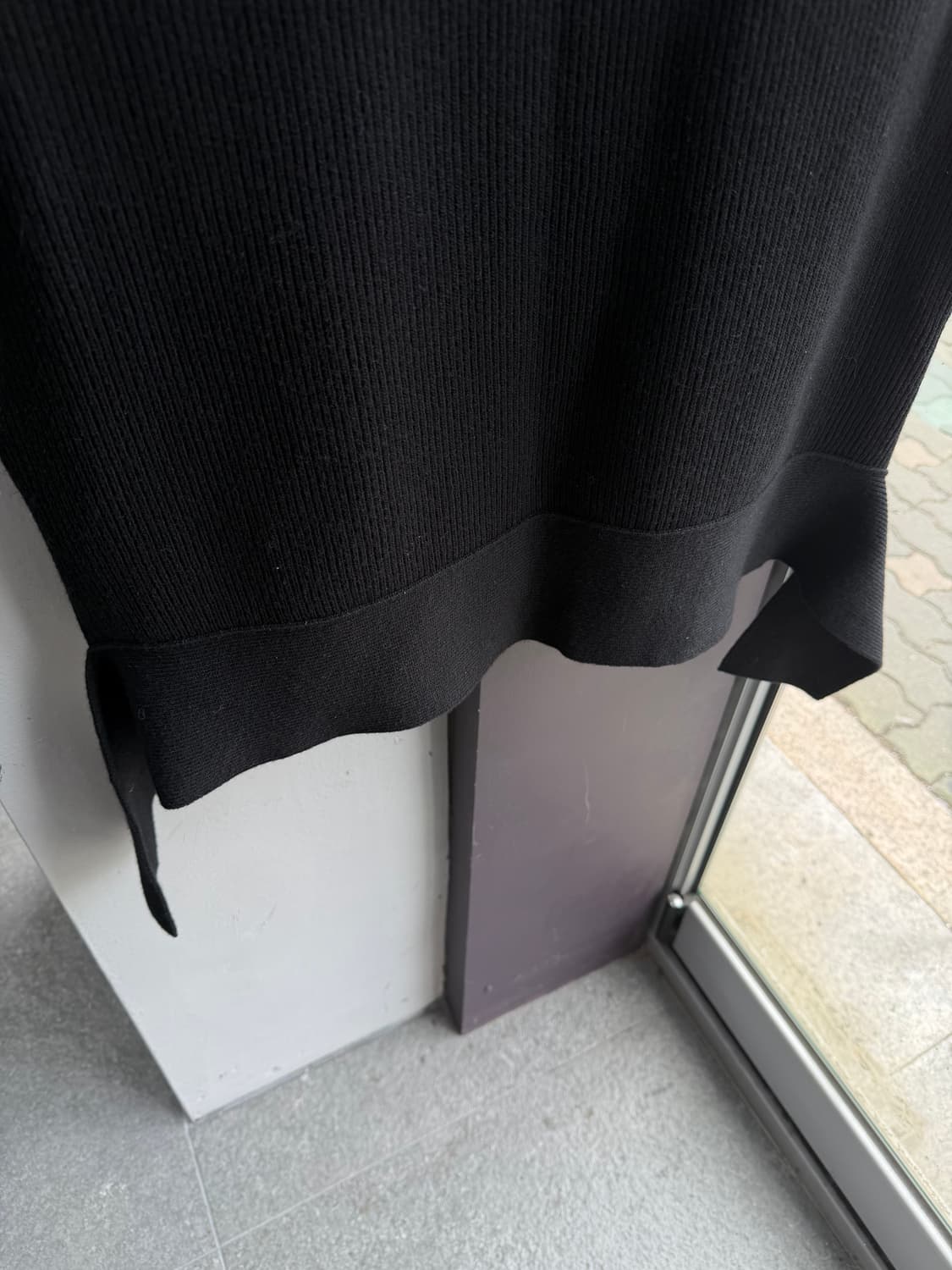 105/ 시스템옴므 밑단 절개 스웻 니트 베스트 상품이미지8