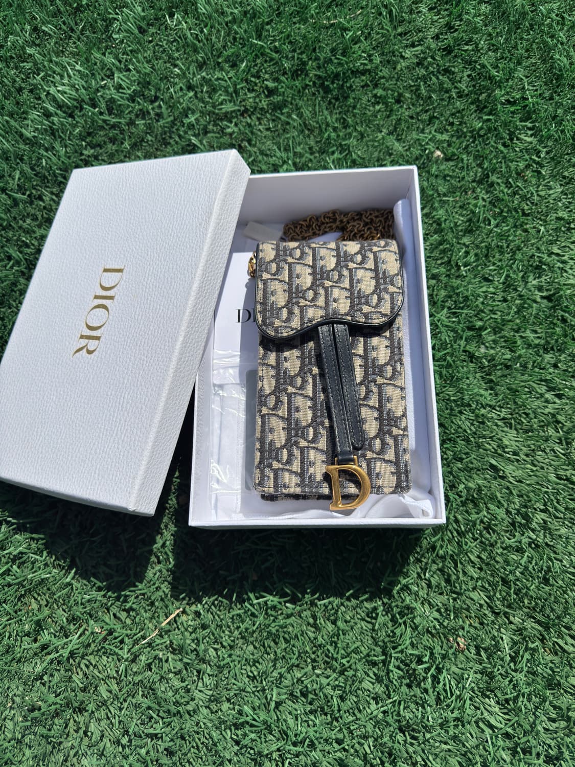 디올 오블리크 버티컬 폰 홀더백 상품이미지1