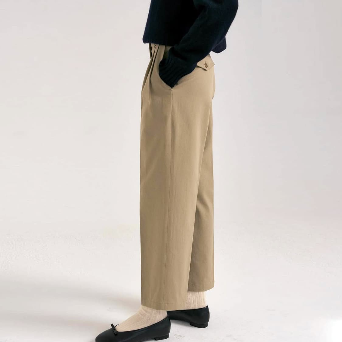 아쎄르(HACER) 울 투턱슬랙스 55 새상품 상품이미지5