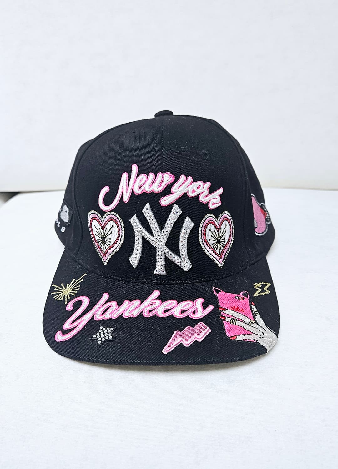 MLB 뉴욕양키스 자수 스냅백 (프리사이즈/정품) 상품이미지1