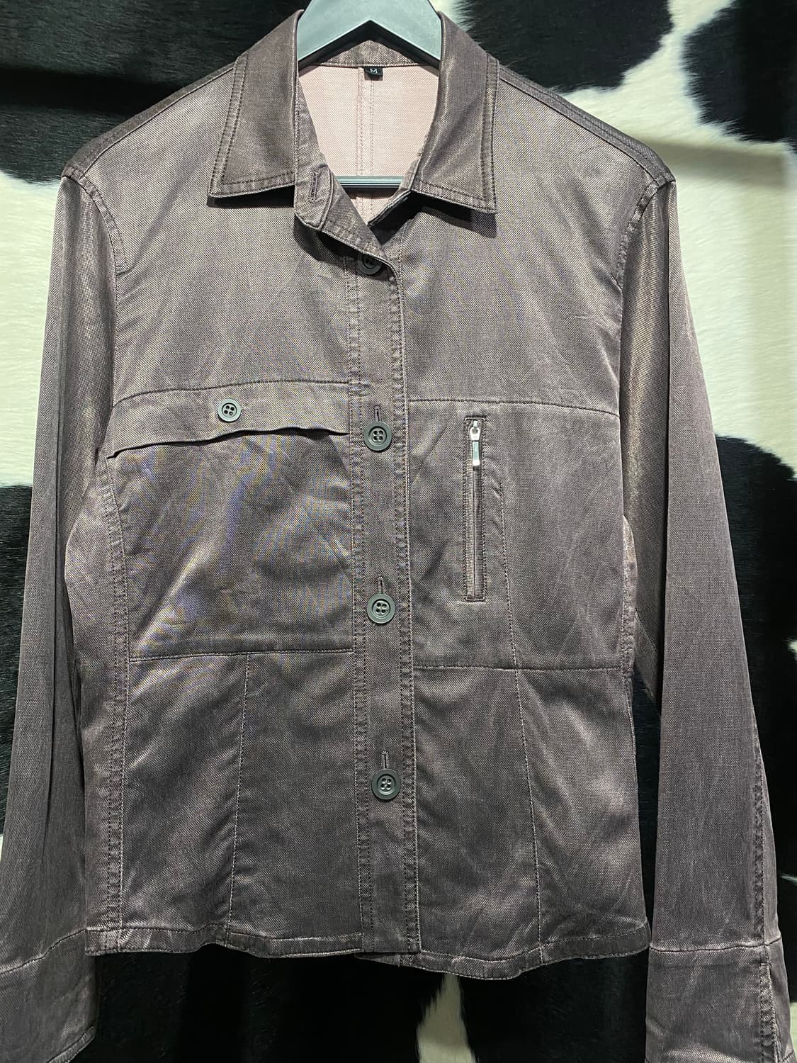 Frohlich 새틴 셔츠 자켓 상품이미지3