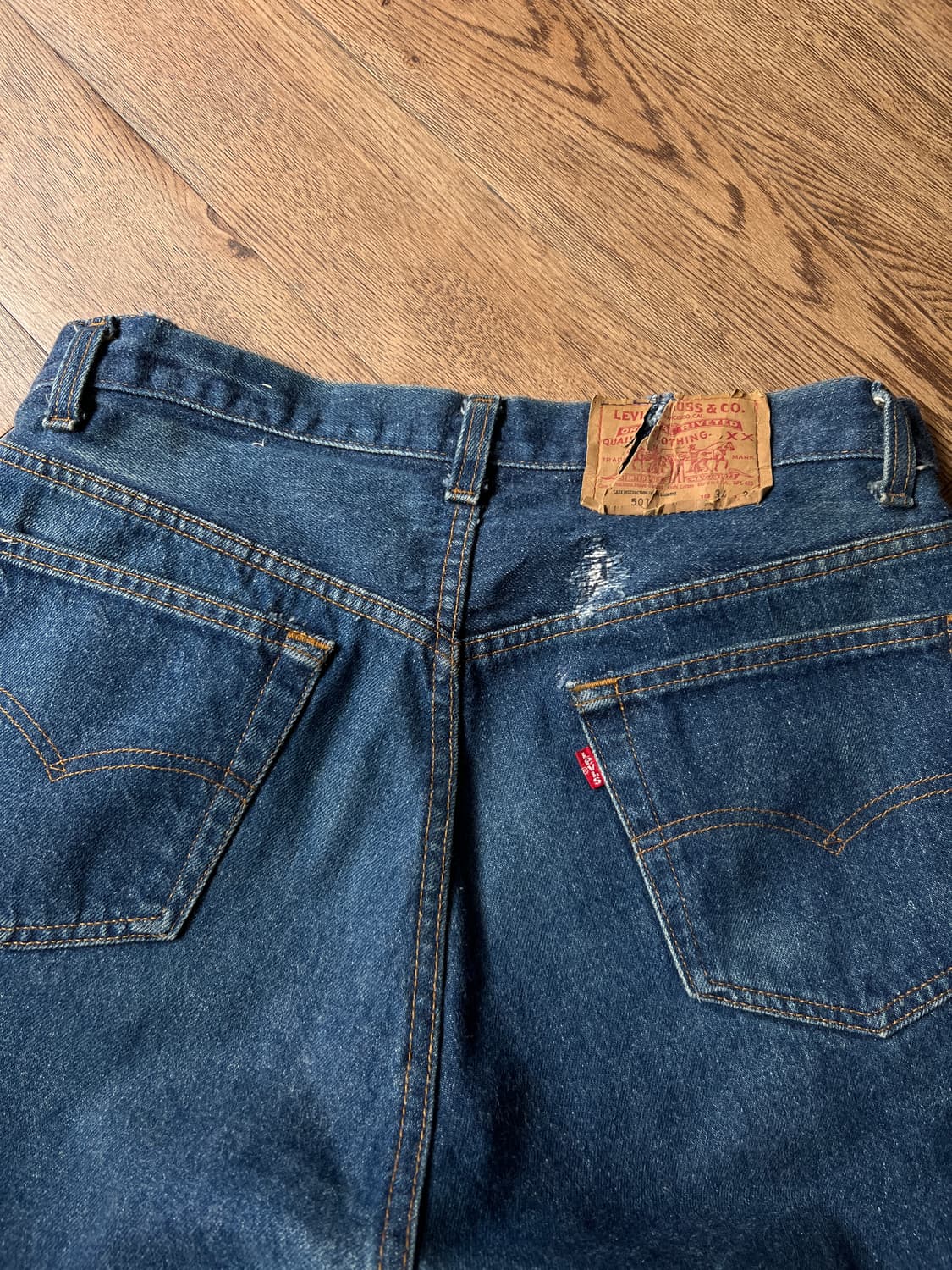 [34]80's 리바이스 501 Made in USA 데님 팬츠 S17 상품이미지7