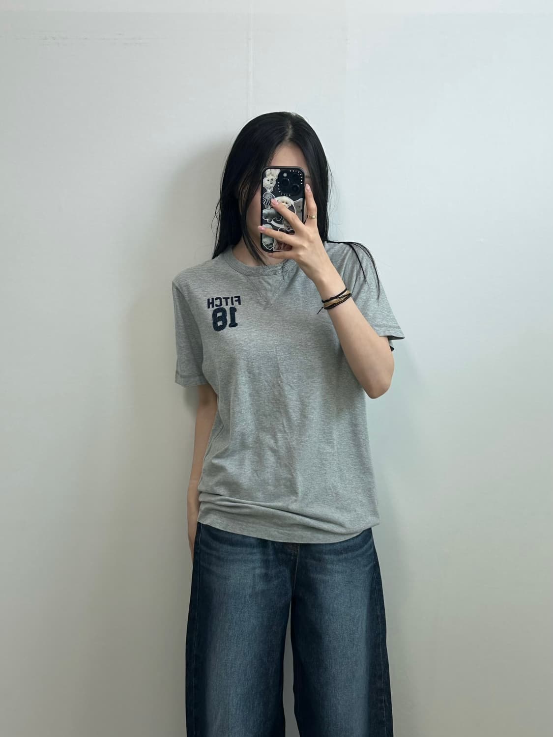 아베크롬비 y2k 와투케 그레이 반팔 티셔츠 상품이미지1