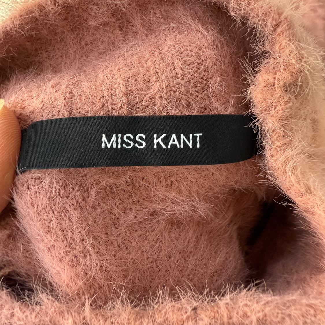 [실측확인] 미스칸트 핑크 앙고라 니트 0102T1 상품이미지3