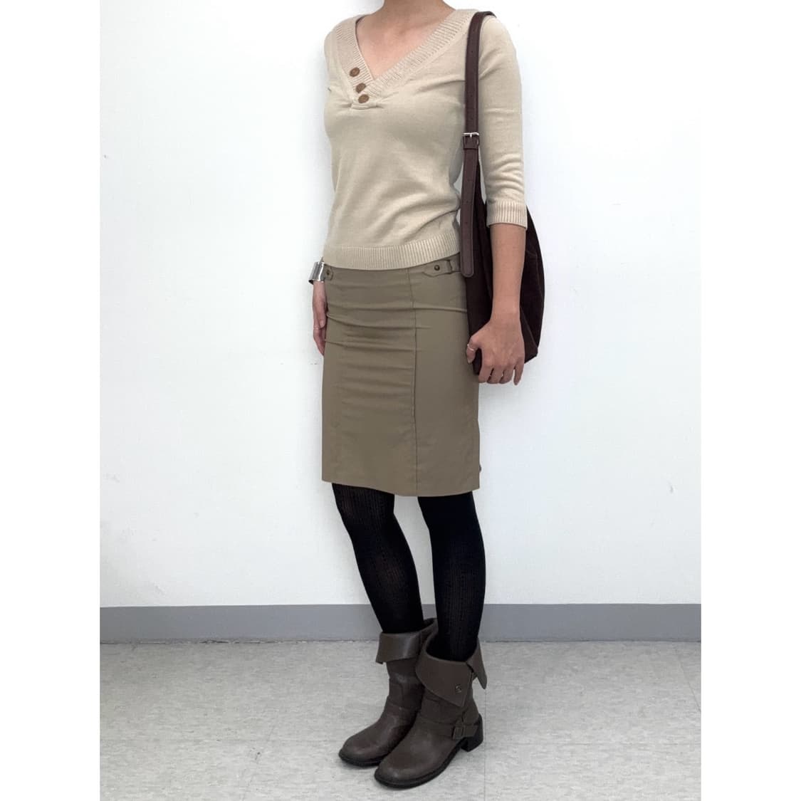 빈티지 베이지 니트 상품이미지3