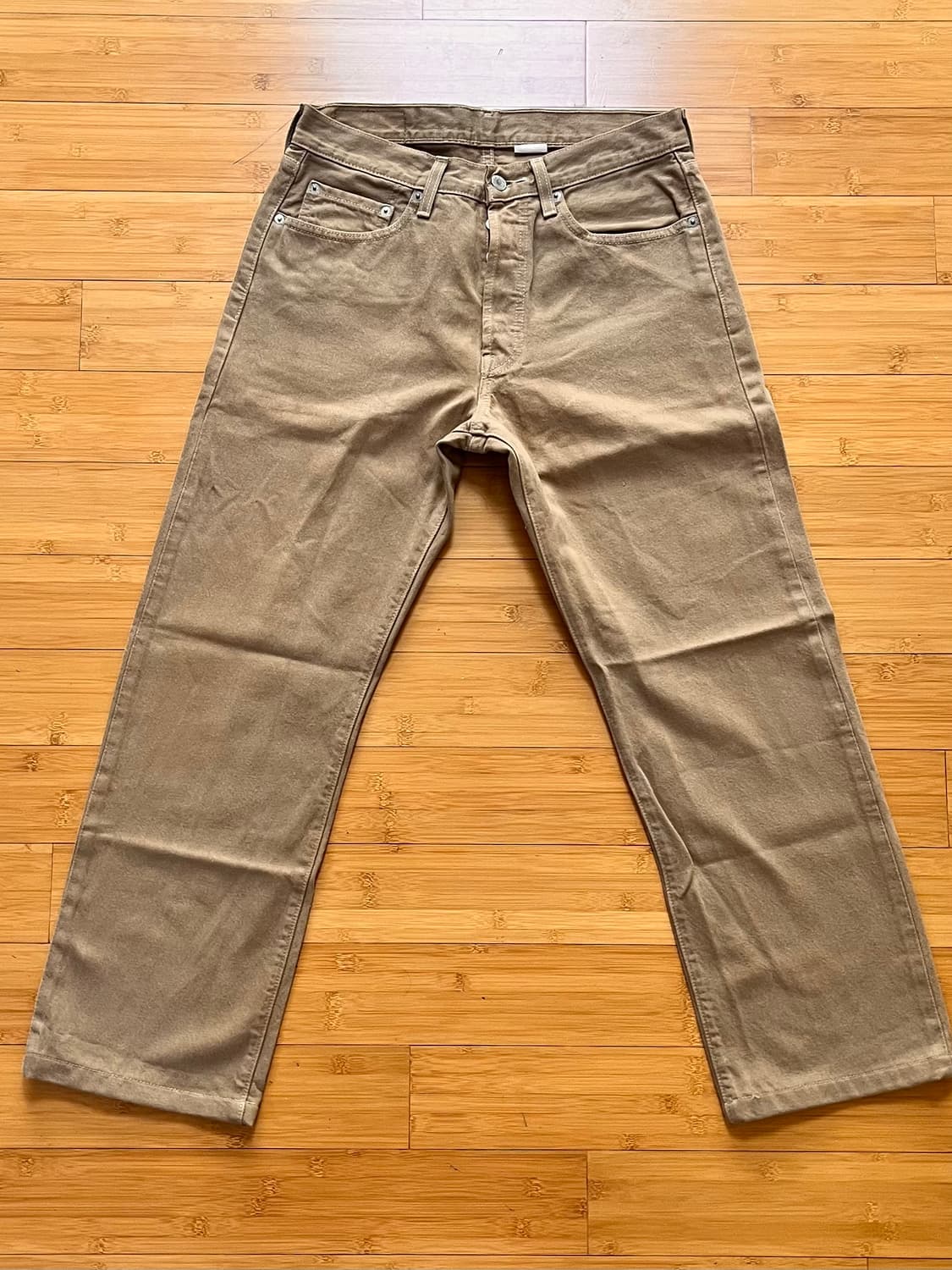 리바이스 501 베이지 데님팬츠 W32 L32 상품이미지2