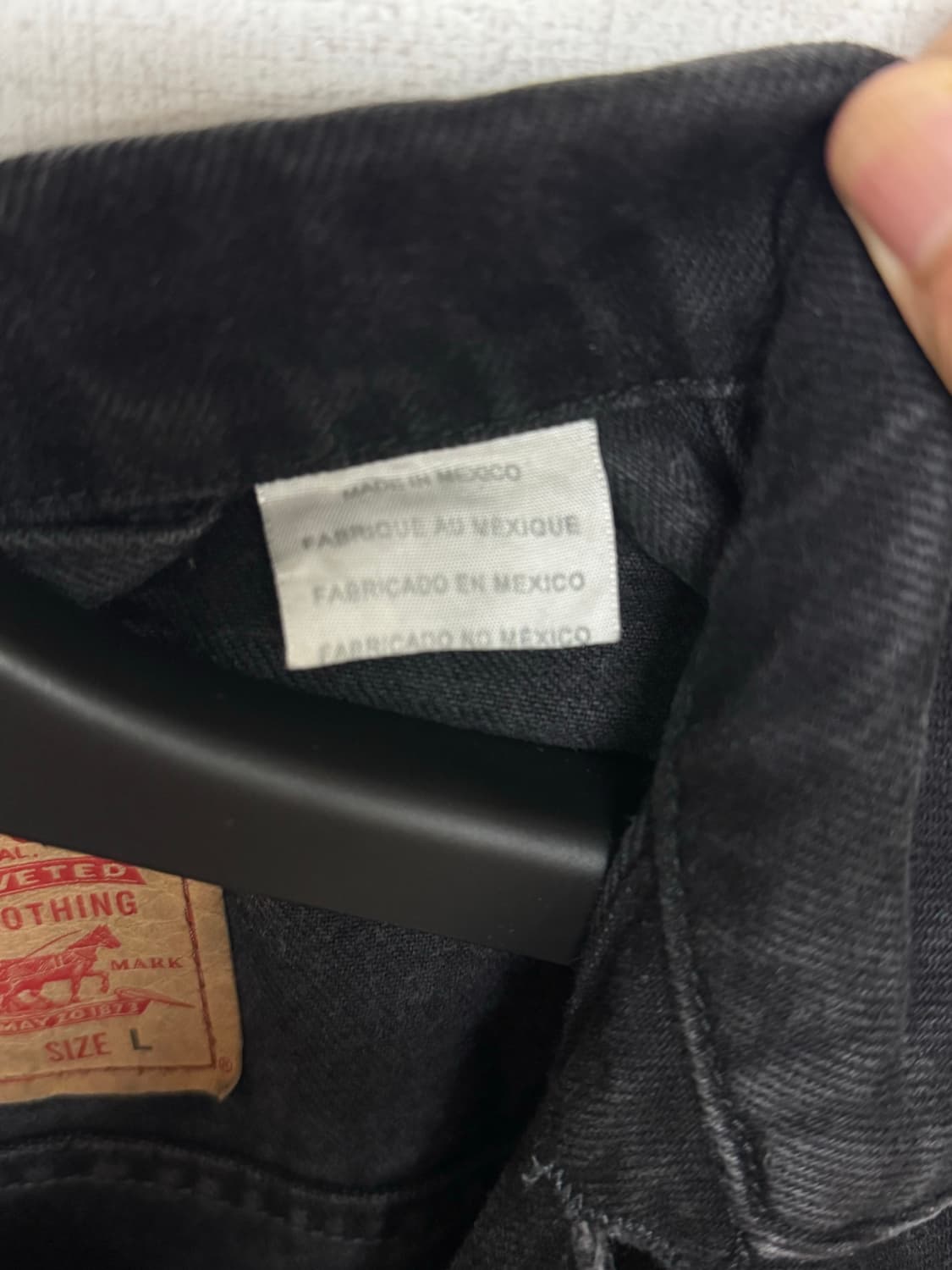 빈티지 리바이스 70589흑청 데님 자켓 + 505 상품이미지5