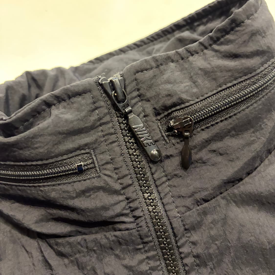 [S] 나이키 에어 조던 블랙 나일론 바람막이 자켓 D685 상품이미지5