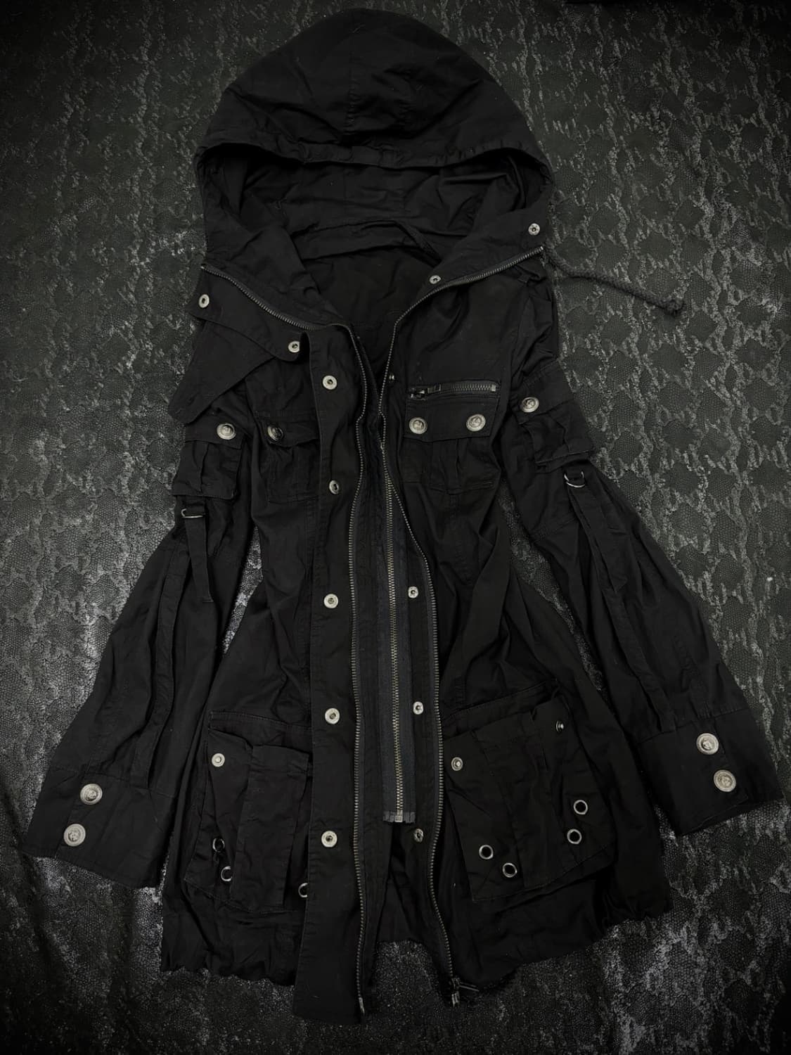 Japanese Vintage 빈티지 펑크 락시크 하이넥 기믹 자켓 상품이미지2