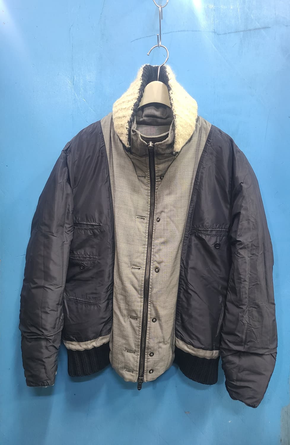 이태리 에르마노설비노 2010맨즈 거위패딩자켓봄버like아메카지 상품이미지7