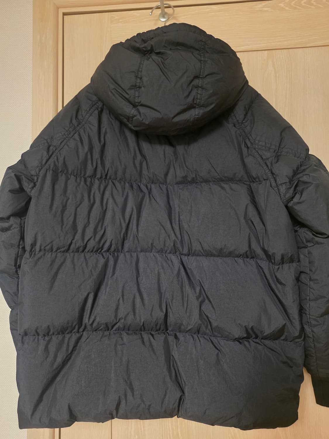 [21FW / L ] 스톤아일랜드 가먼트다잉 크링클랩스 다운 후드 패딩 상품이미지7