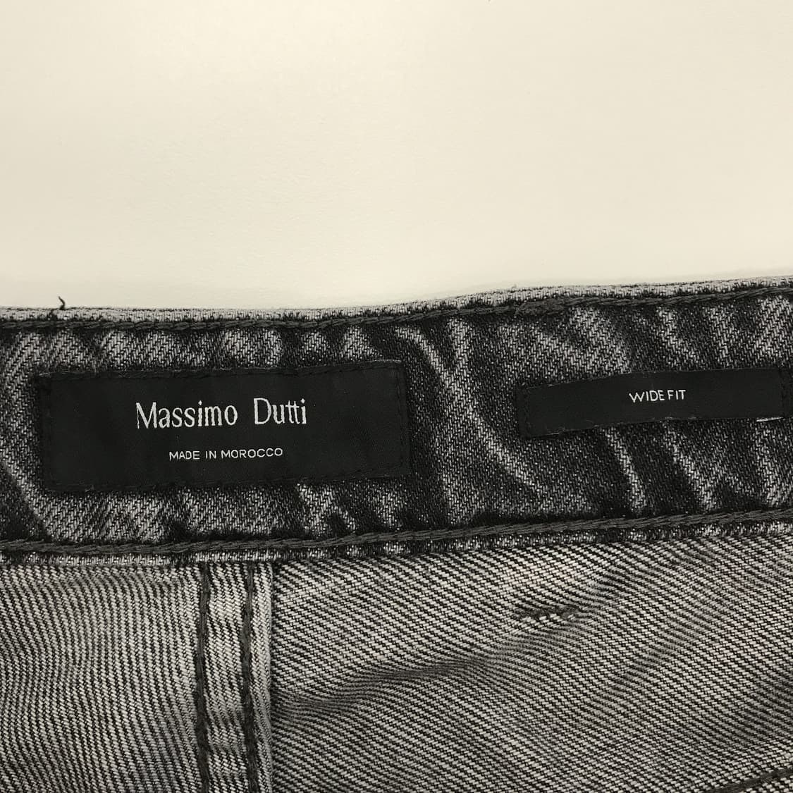 마시모두띠 와이드핏 흑청데님 [34인치] 상품이미지5