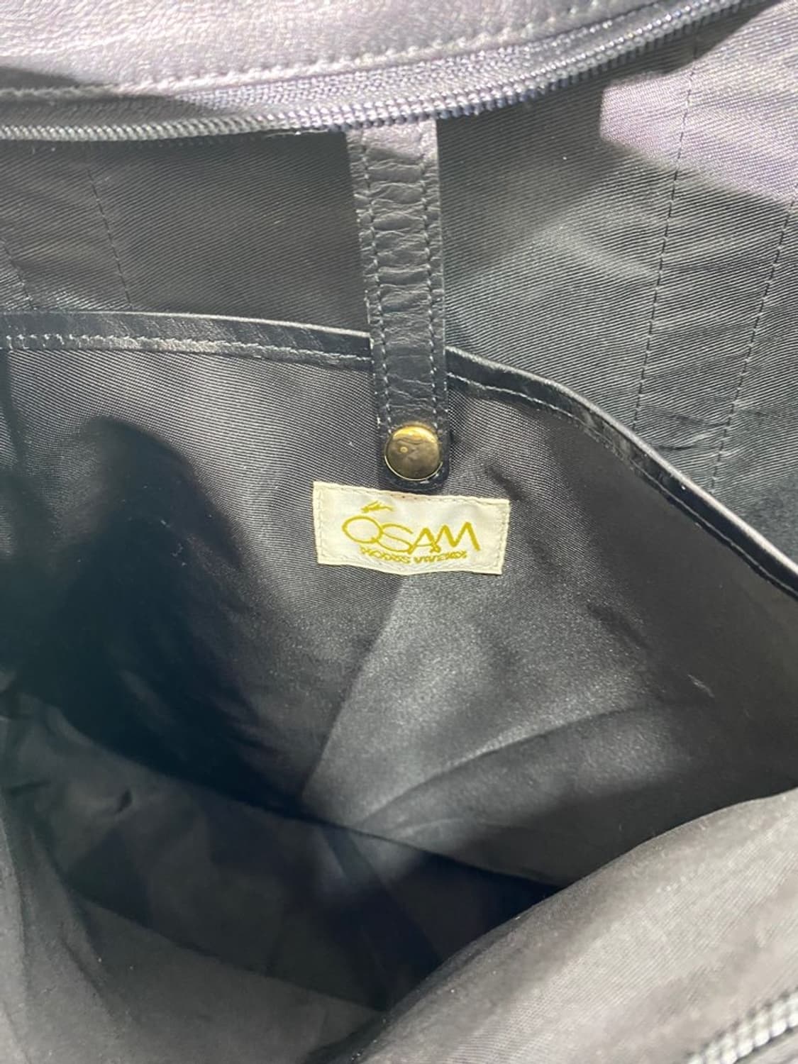 osam 파이톤 트리밍 토트백 상품이미지3