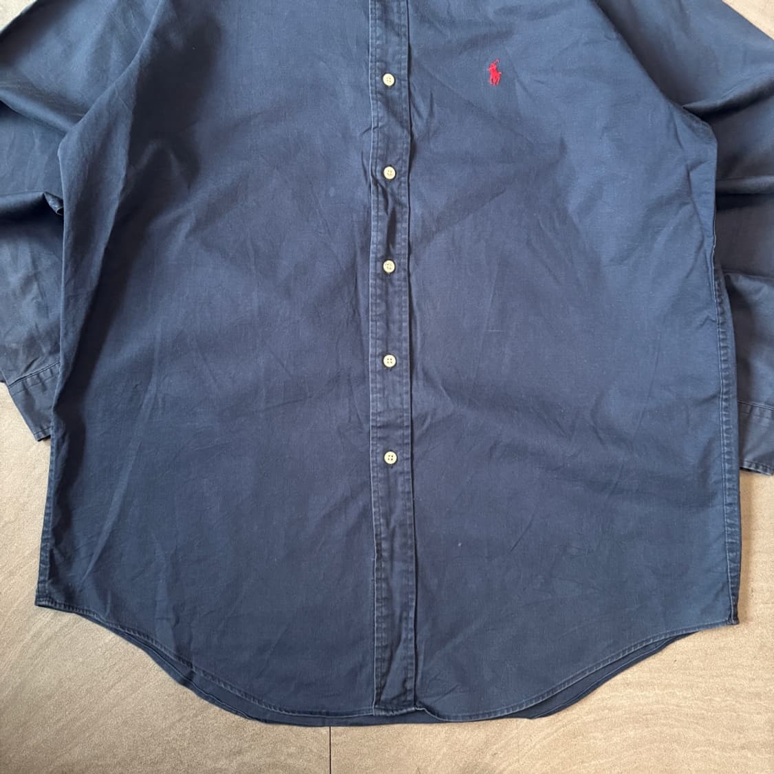 폴로 정품 네이비 클래식 로고 긴팔 셔츠 상품이미지4