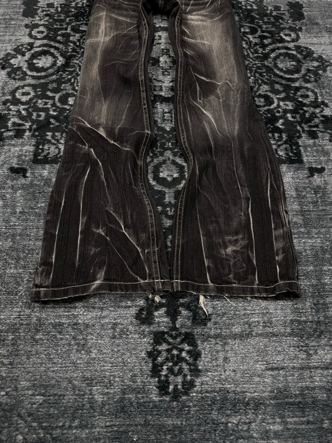 Nylaus jean 00s double waist dark washin 상품이미지5