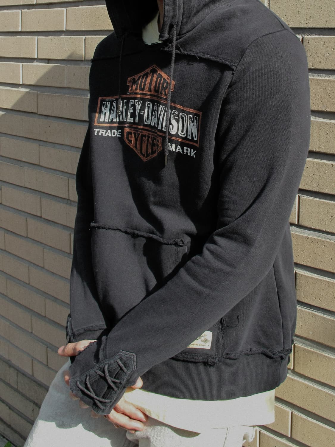 00s Harley Davidson 할리 데이비슨 데미지드 후드티 L 상품이미지2
