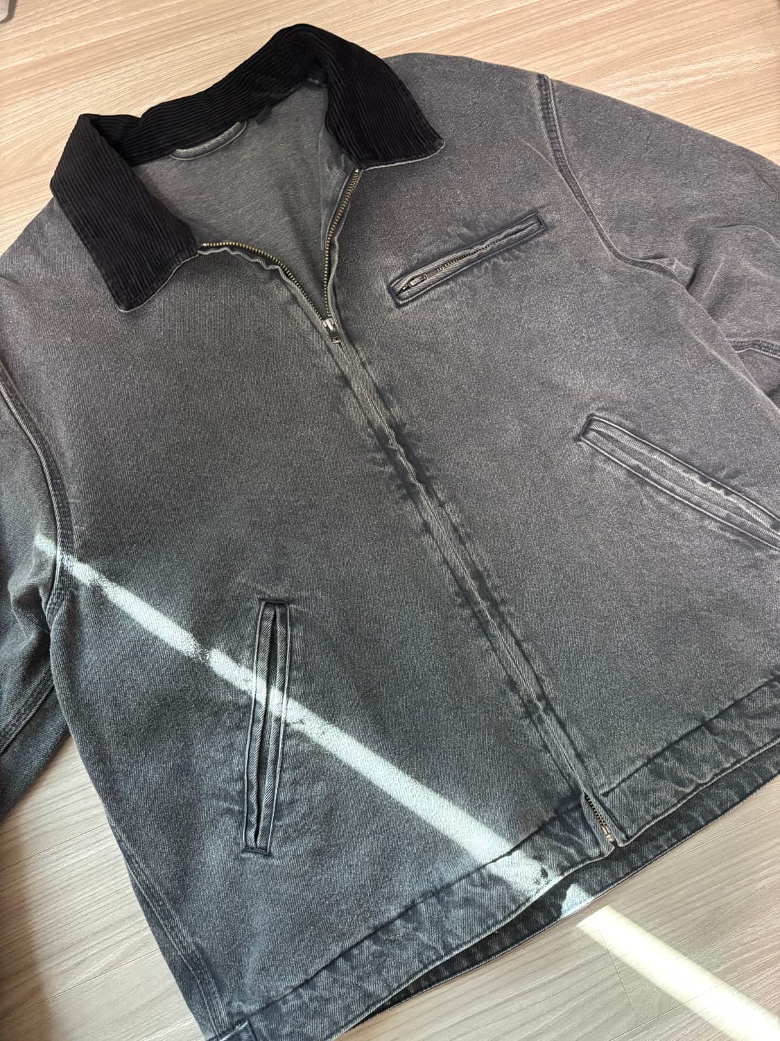 XL GU 데님 워크자켓 흑청 상품이미지1