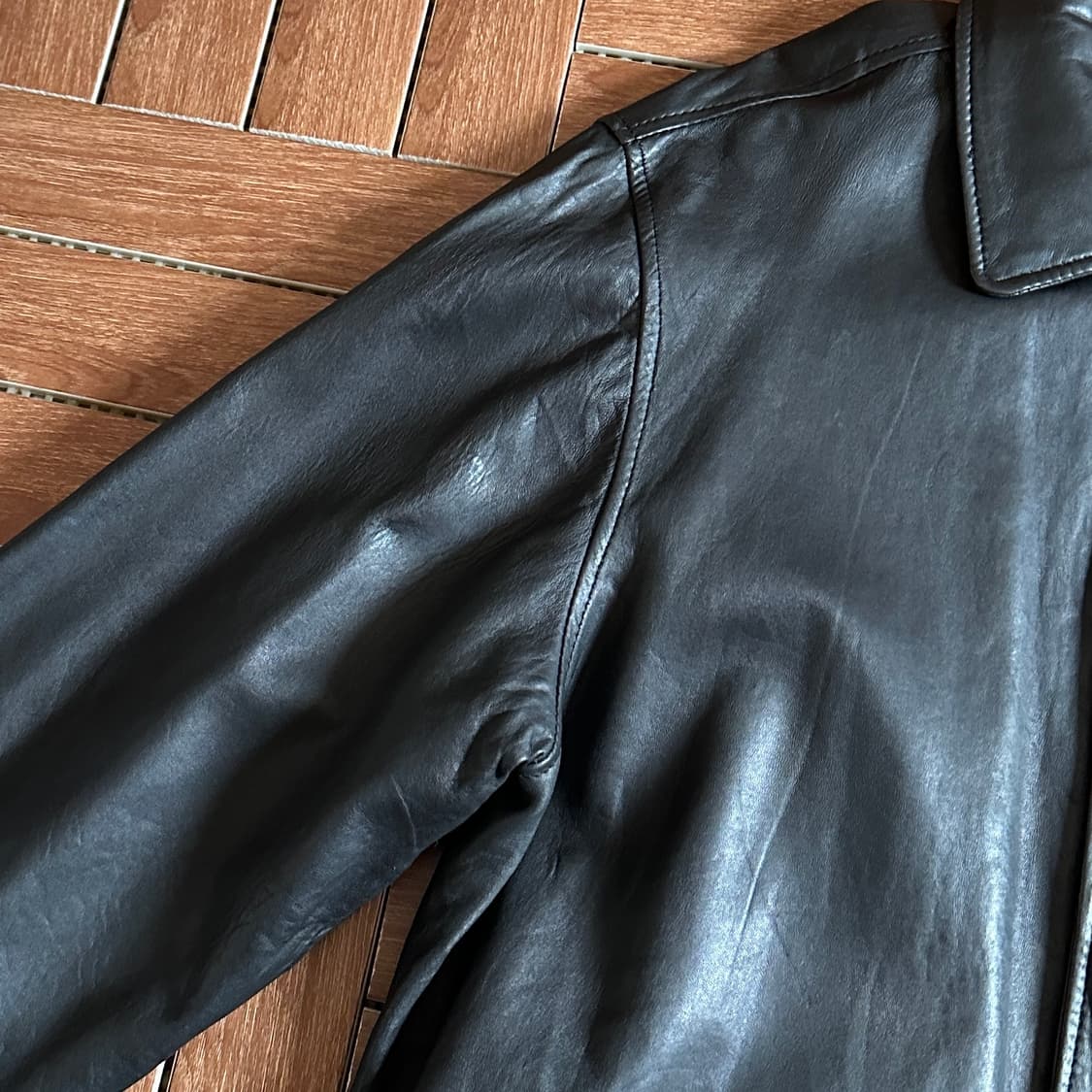 Recouvert genuine leather car coat 상품이미지3