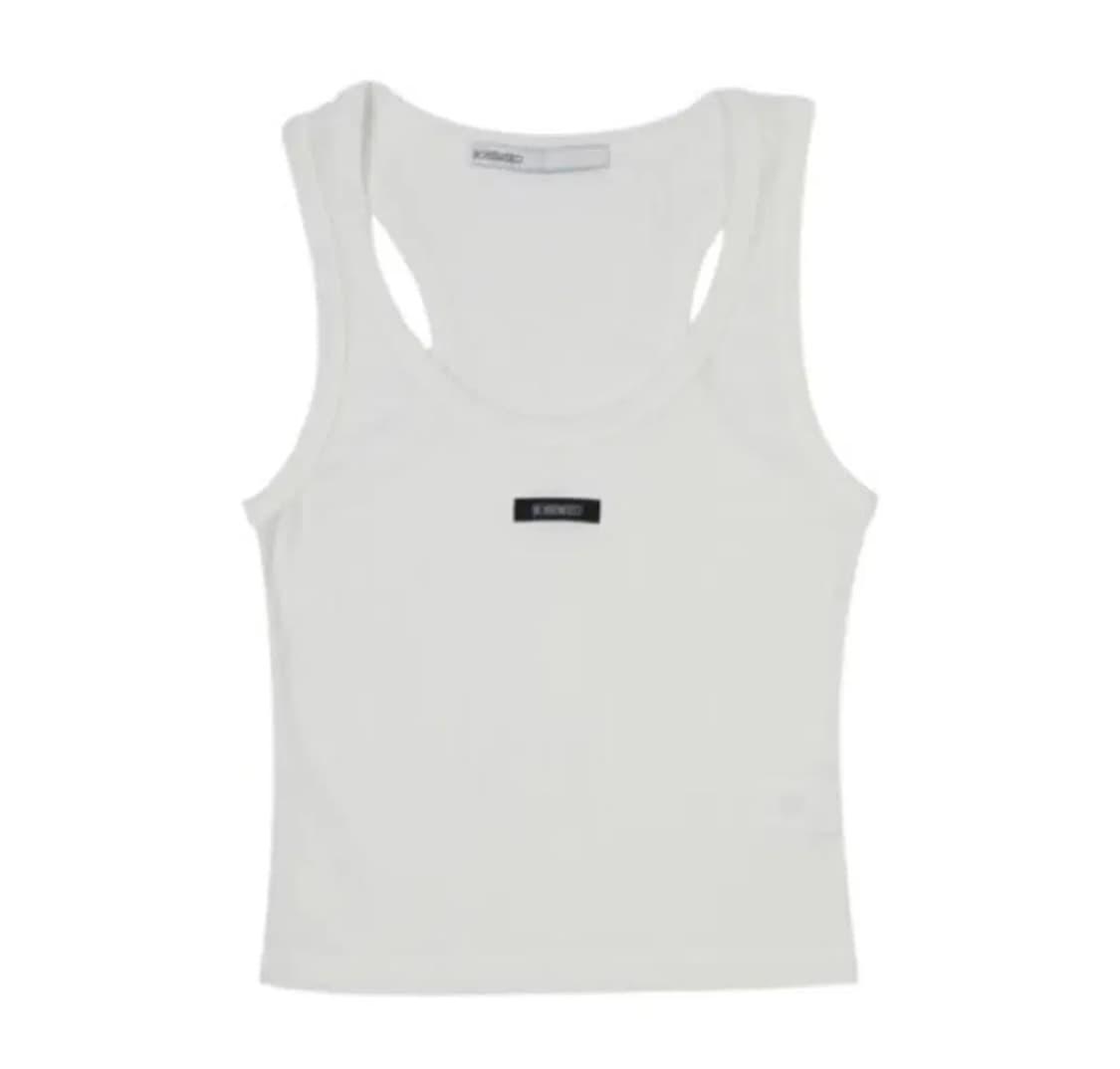 (새상품) 보헤미안서울 보헴서 베이직 슬리브리스 나시 화이트 상품이미지1