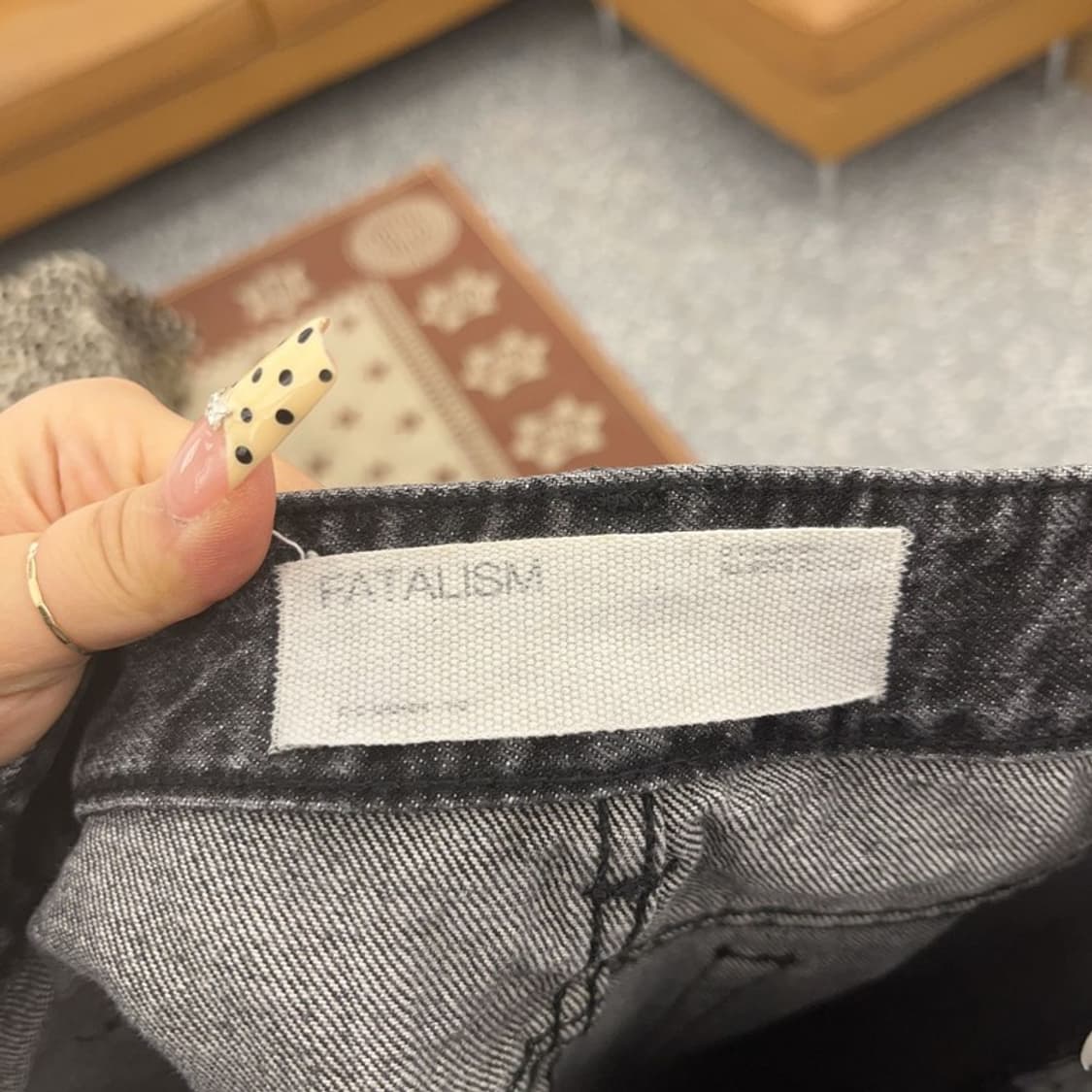 페이탈리즘 모던 캐주얼 빈티지 흑청 데님팬츠 46 C09724 상품이미지5