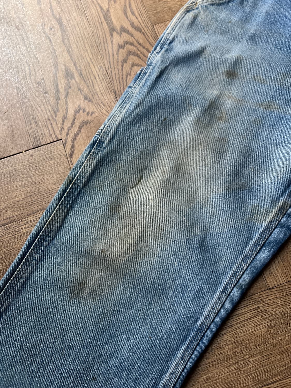 [34]칼하트 USA 더티워싱 싱글니 카펜터 워크 데님 팬츠 상품이미지4