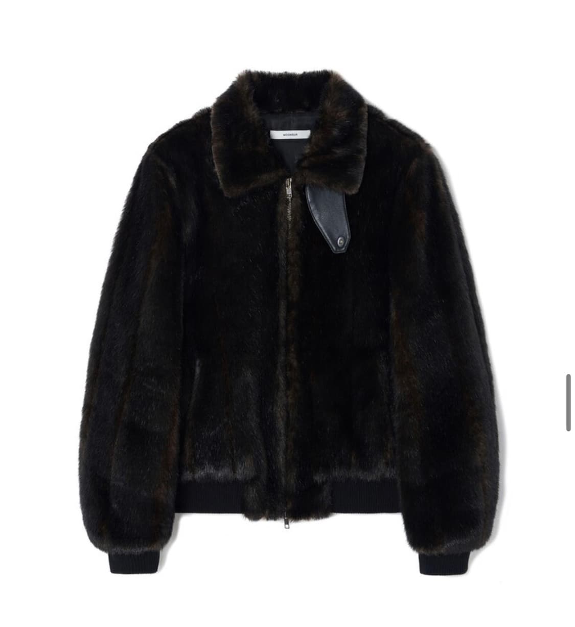문선 mink like stripe fur jacket 상품이미지3