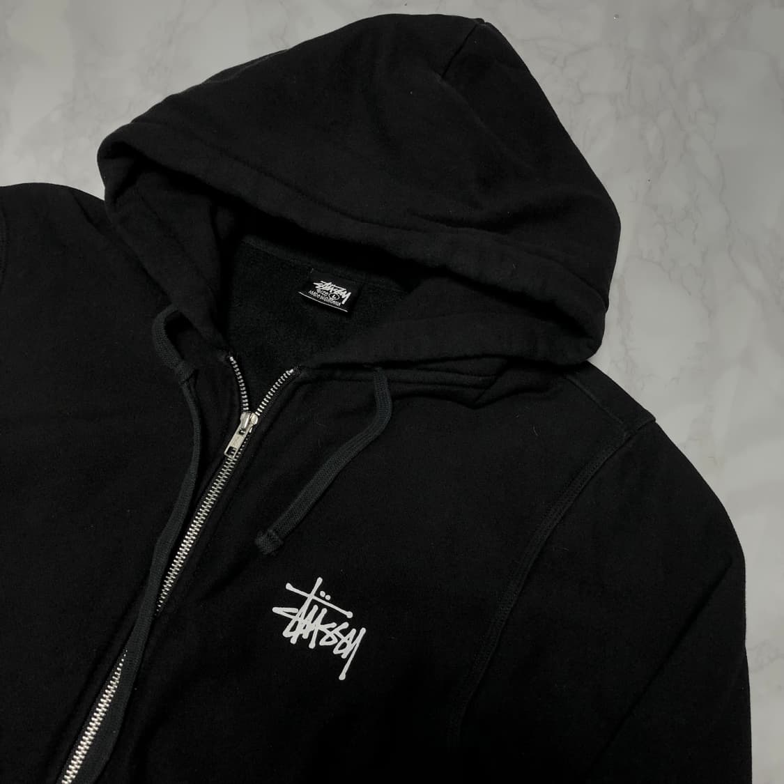 스투시 빅로고 후드 집업 자켓 상태굿 상품이미지3