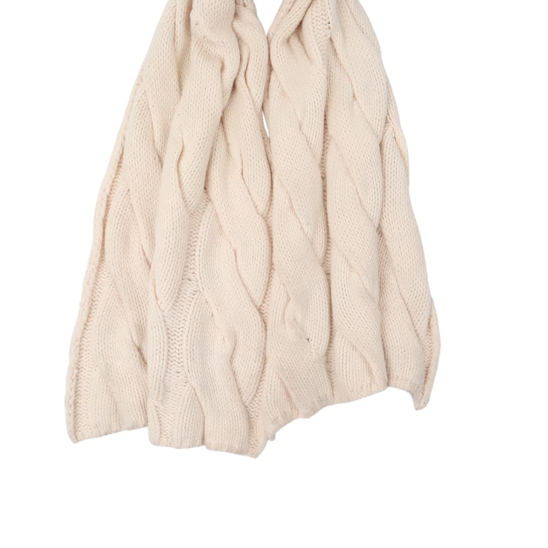 폴로 랄프로렌 크림 케이블 니트 롱 머플러 상품이미지2