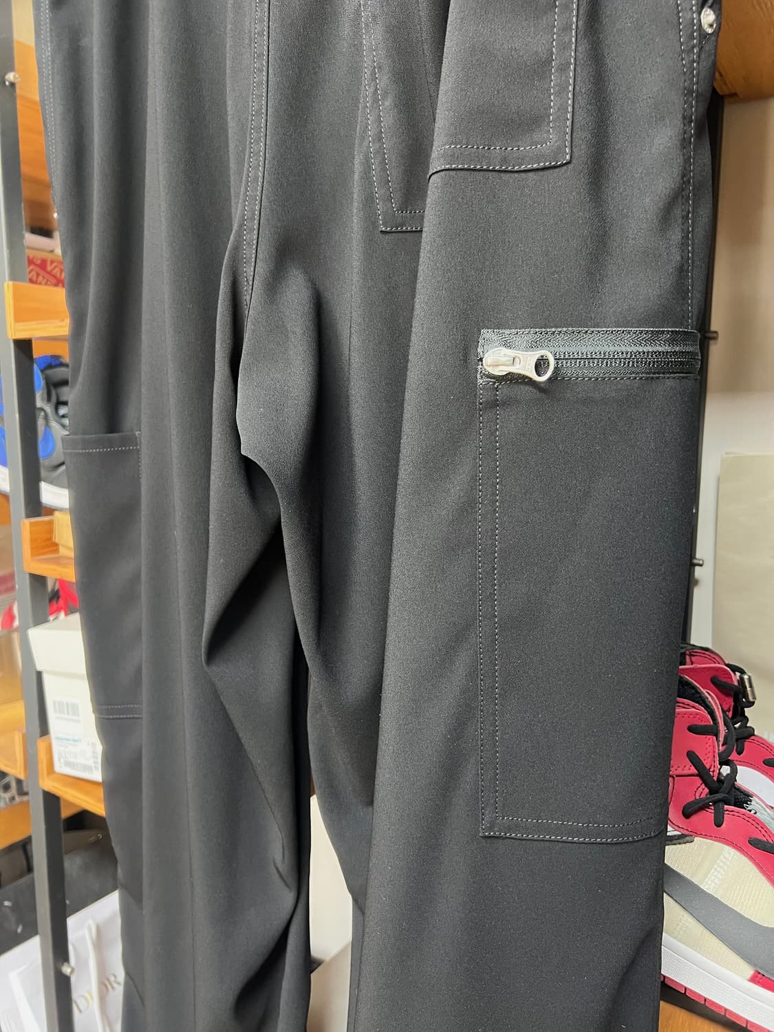 MM6 포플린 블랙 와이드팬츠 상품이미지4