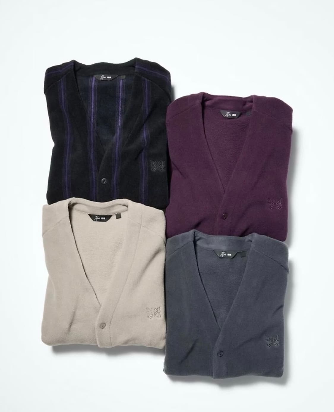 유니클로 니들스 콜라보 후리스오버사이즈 가디건 (베이지/XL) 상품이미지2