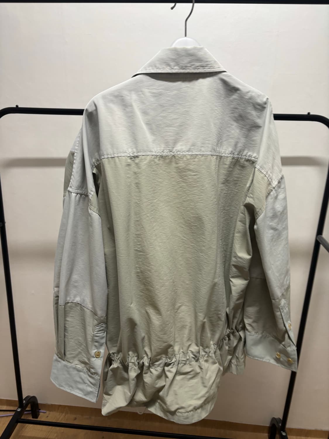AJOBYAJO Nylon String Oversized Shirt 상품이미지3