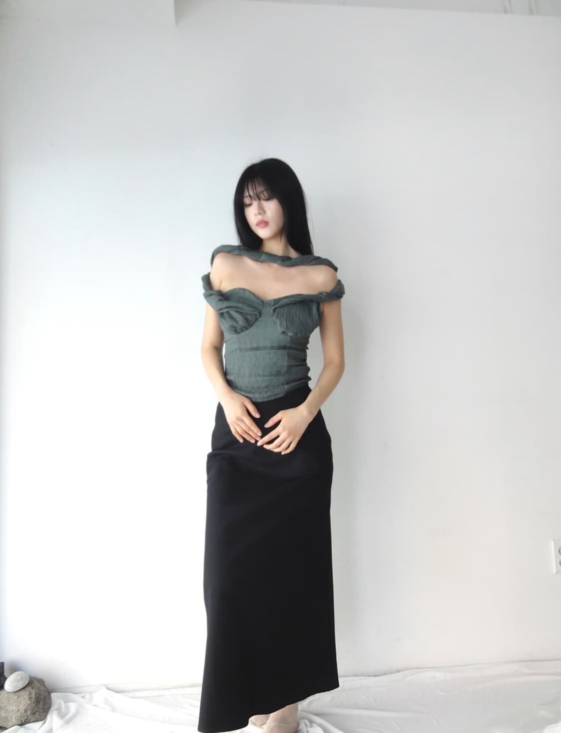 ttul 튤 Twist drape corset sleeveless  상품이미지5