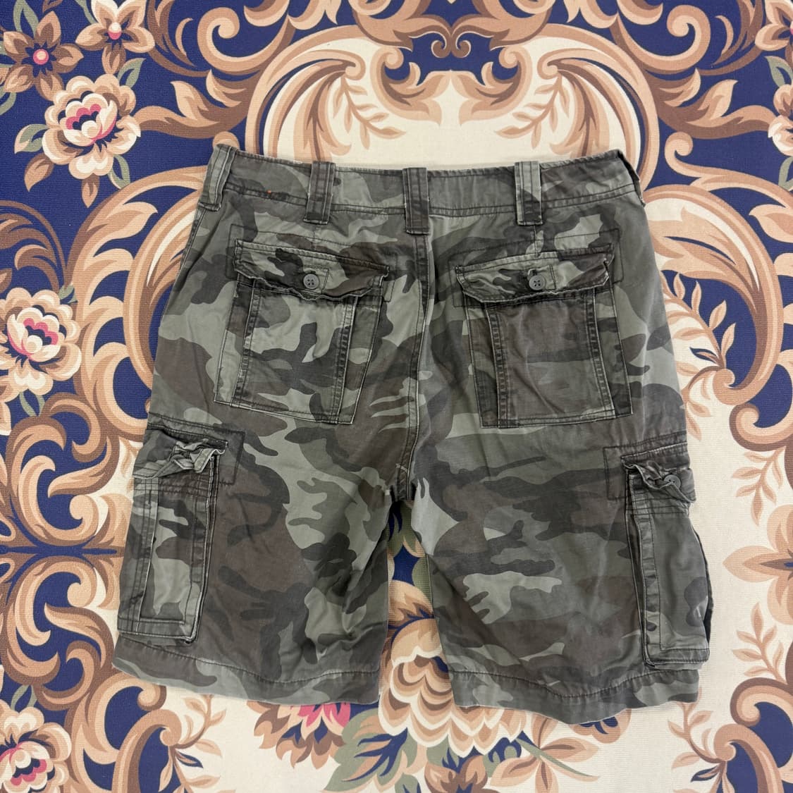 (34)00s 베이직 하우스 Basichouse 코튼 카모카고 반바지 상품이미지4