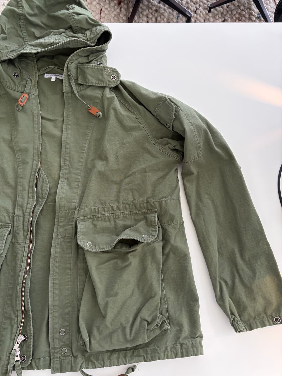 엔지니어가먼트 후드 야상 / L 상품이미지3