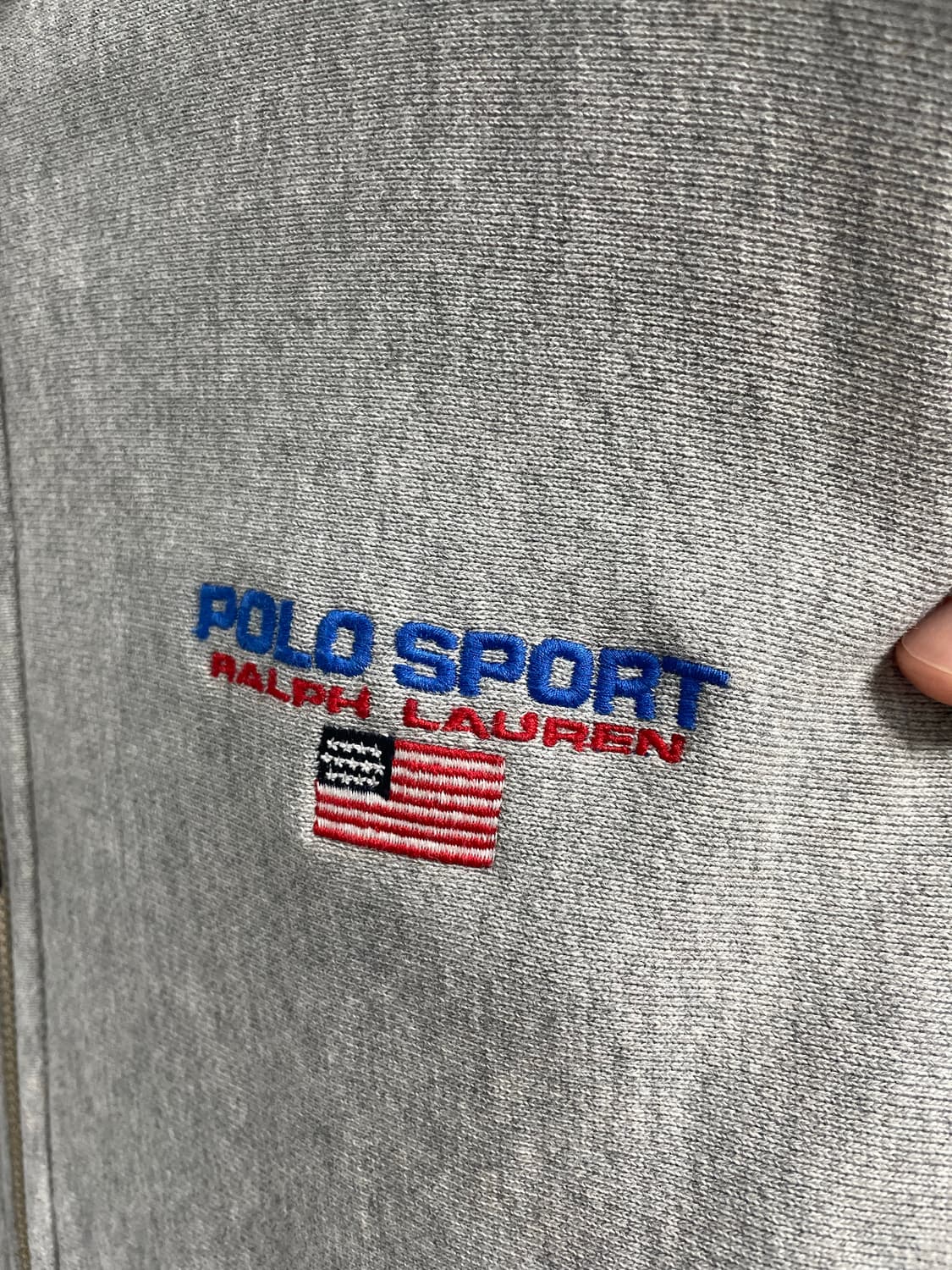 폴로 스포츠 그레이 후드집업L (QR정품) 상품이미지3