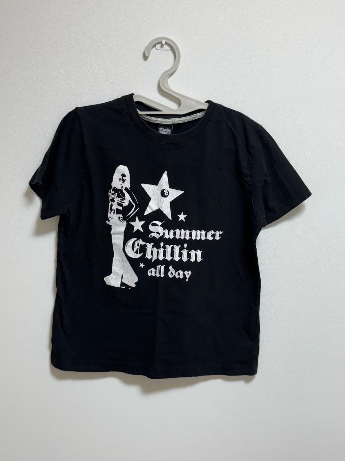 러브이즈트루 SU SUMMER CHILLIN TEE(BLACK) 반팔 상품이미지1