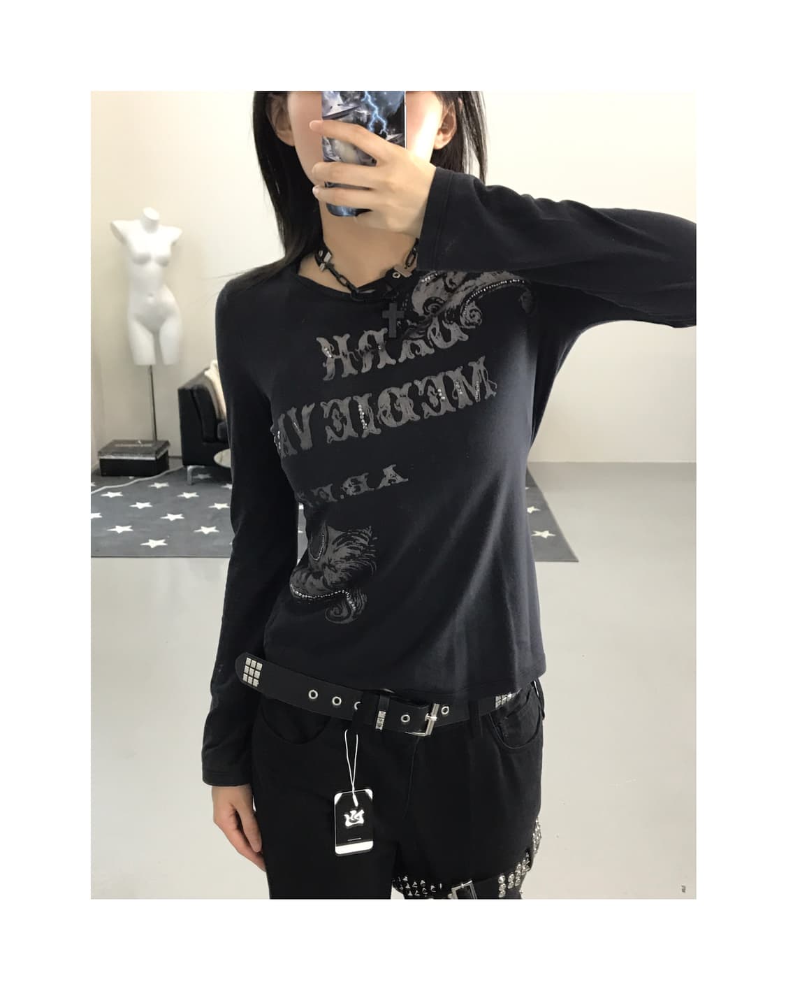Jpn Y2k Graphic Long Sleeve T-Shirts 상품이미지1