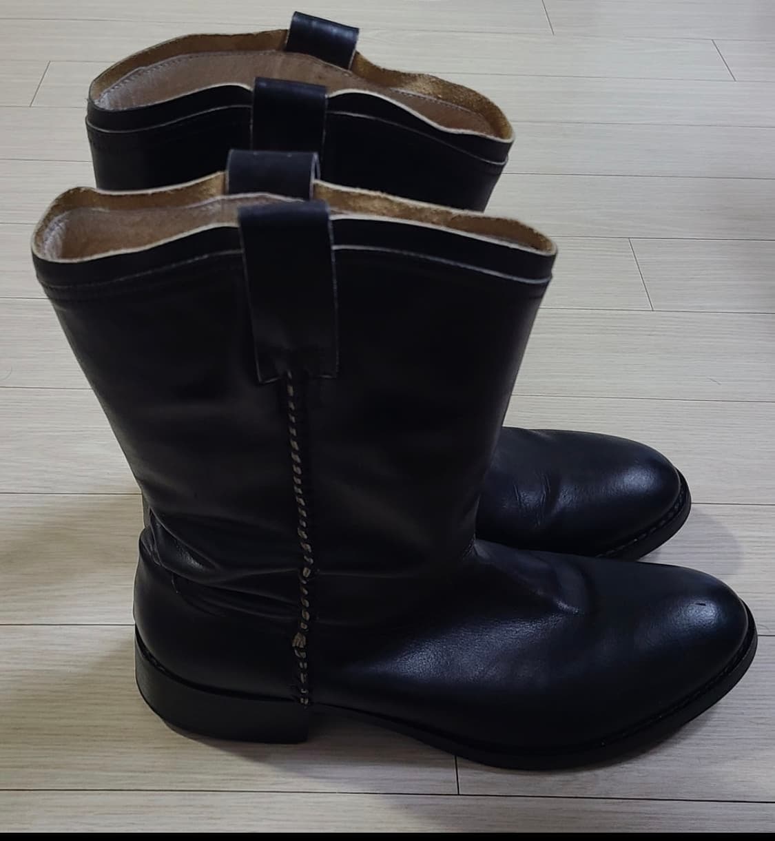 이태리 레더 수제 웨스턴 부츠 42 상품이미지1