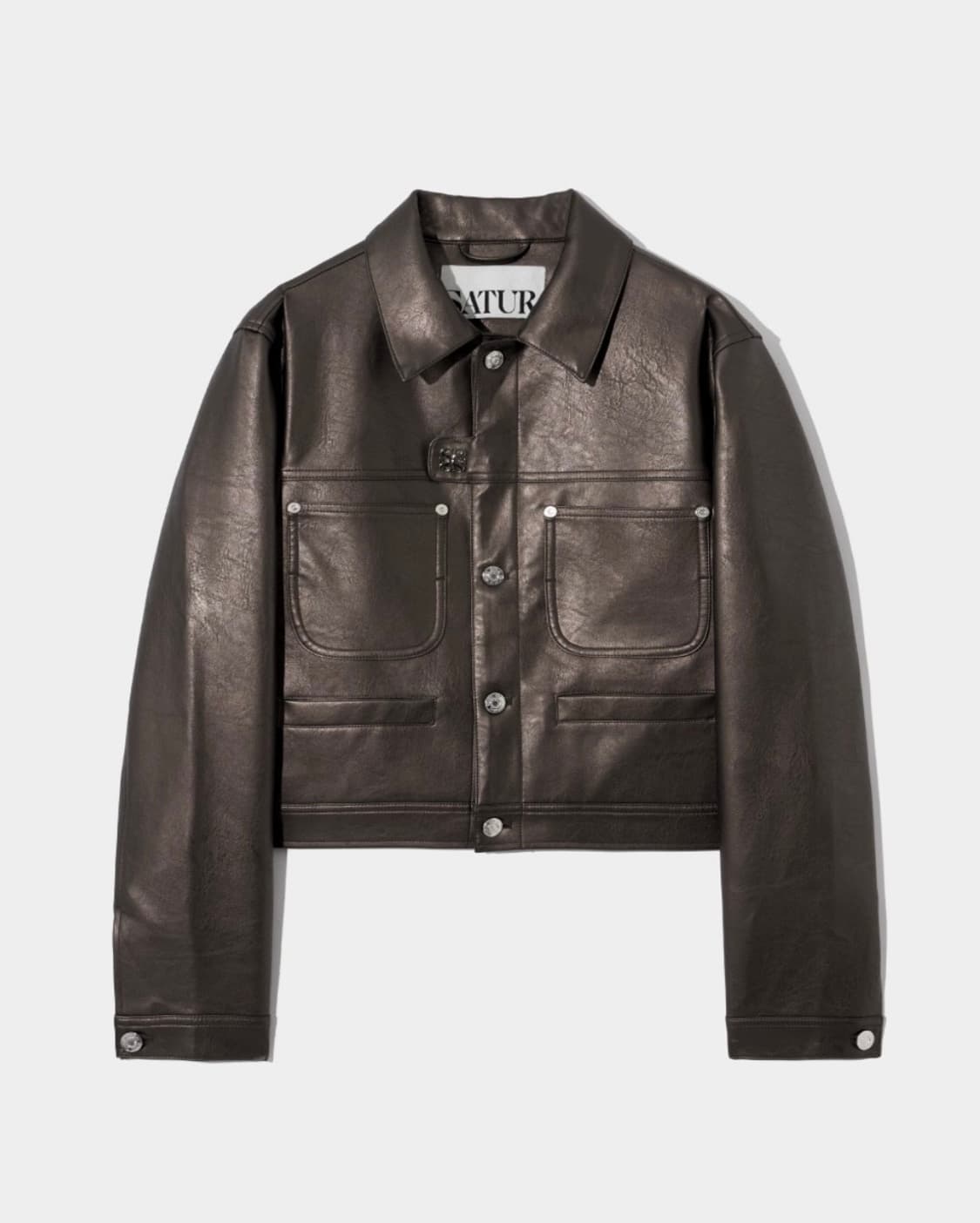 세터 심볼 레더 가죽 자켓 XL 상품이미지2