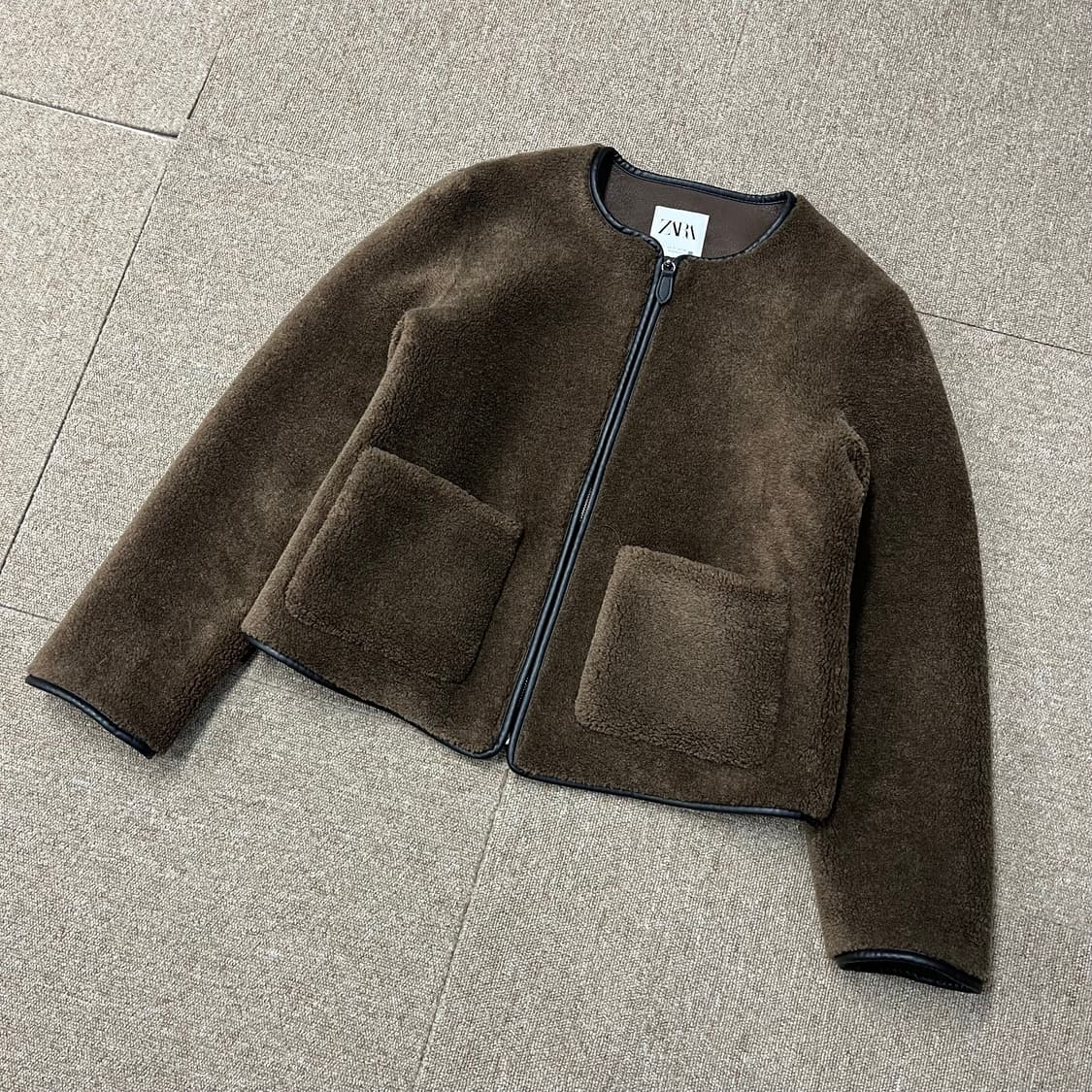 자라 페이크 시어링 자켓 상품이미지1