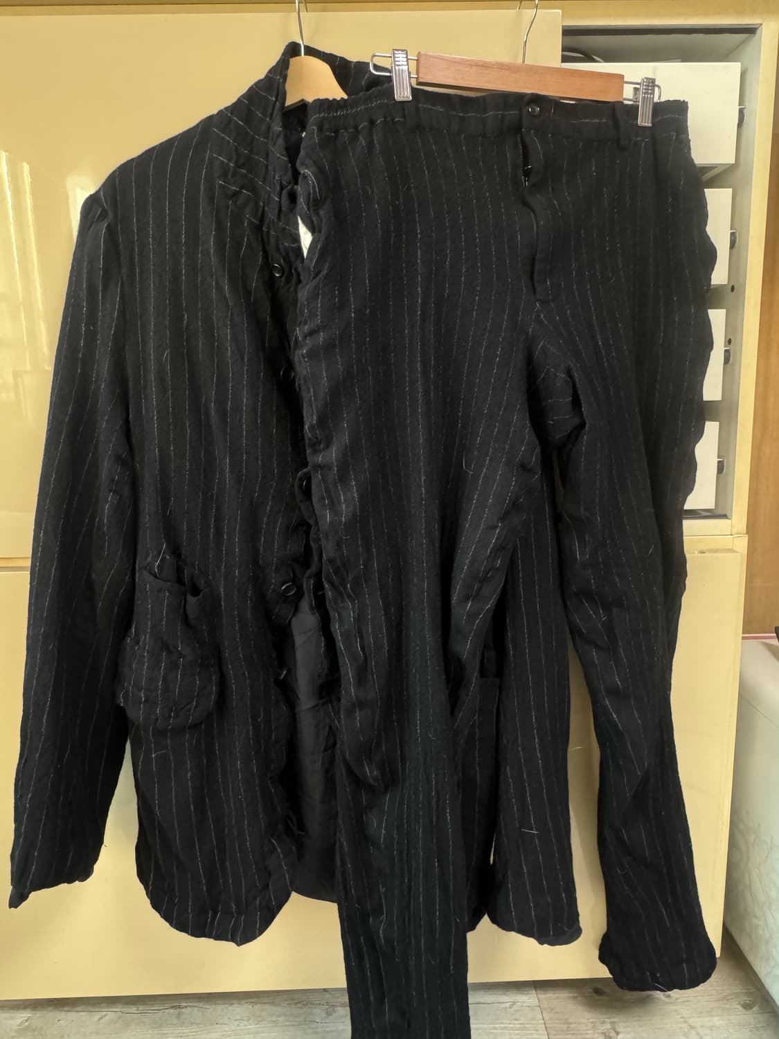 꼼데 옴듀 스트라이프 축융 수트 셋업 L 상품이미지1