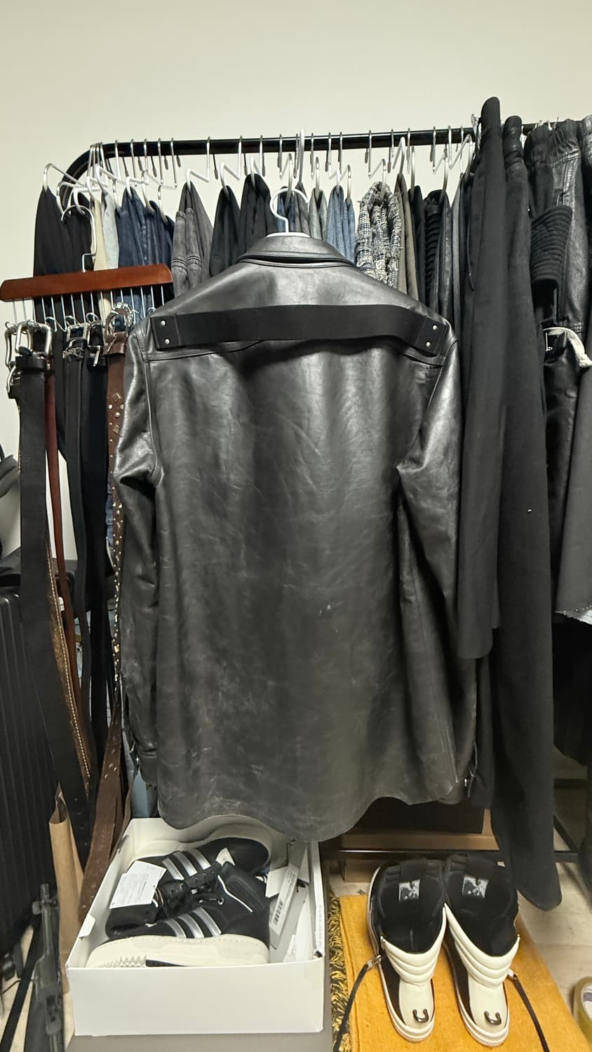 릭오웬스 레더셔츠자켓 50사이즈 100~105정도 상품이미지2