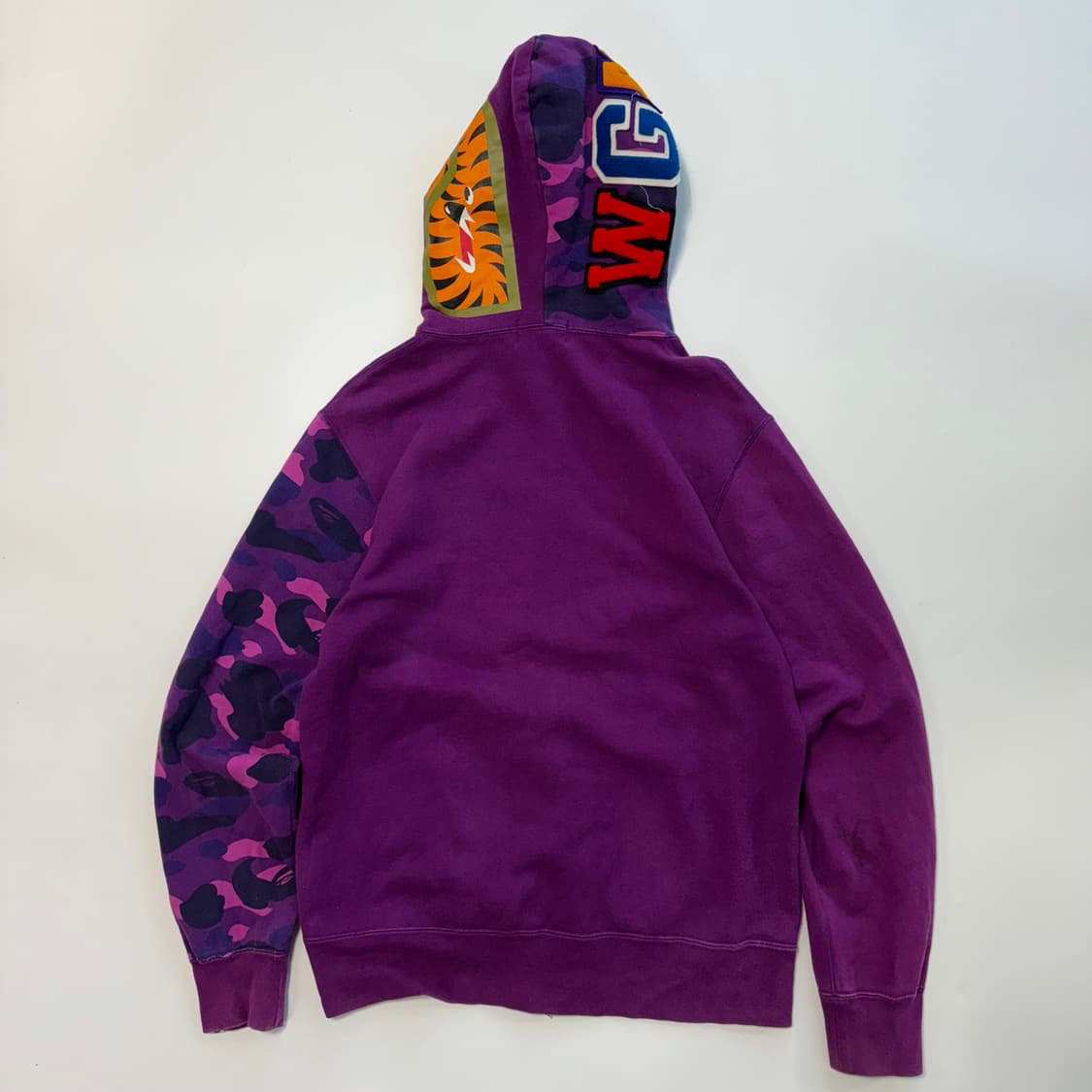 베이프 퍼플 카모 후드집업 상품이미지2