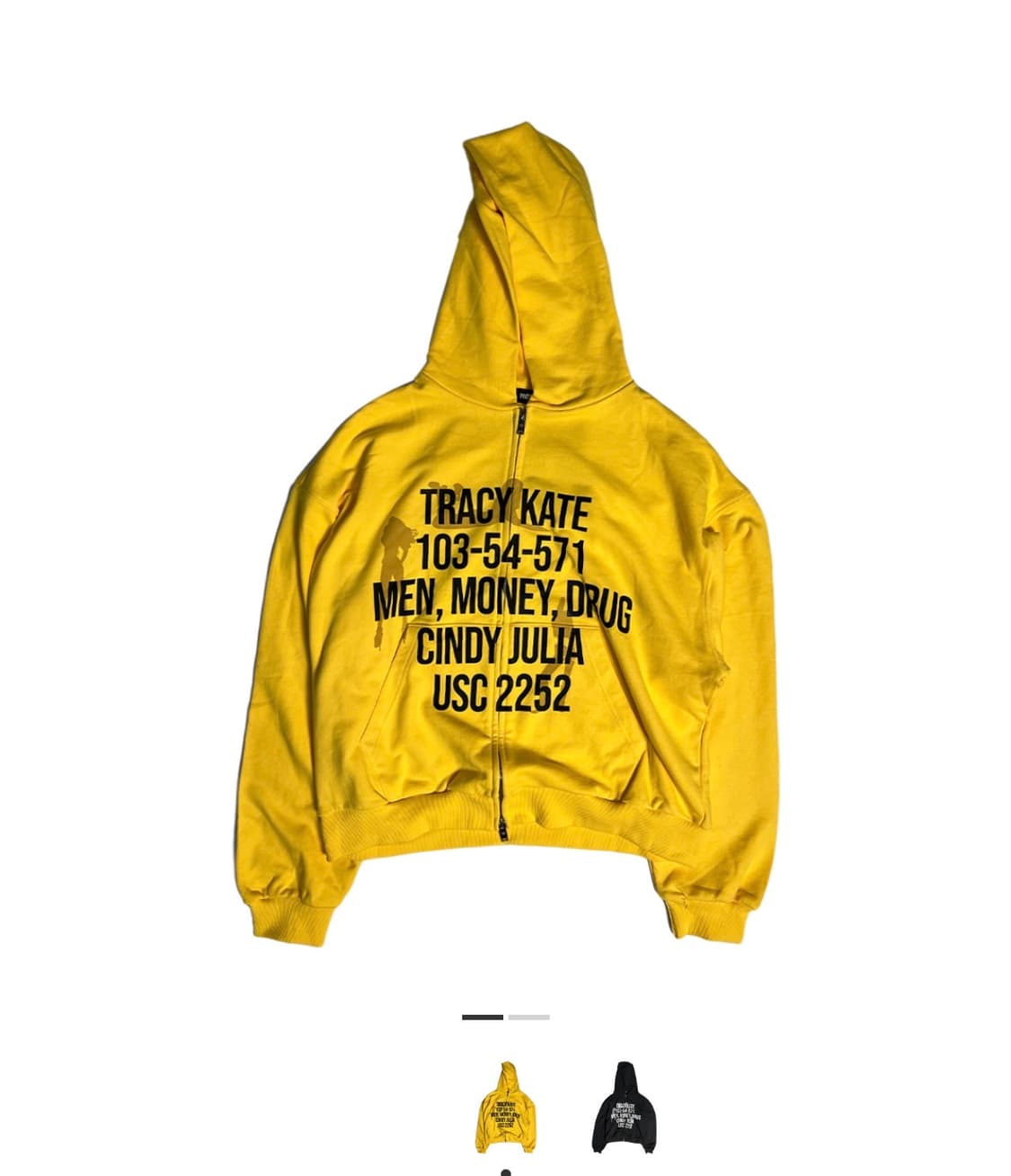 파코서플라이 paco sply 트레이시 후디 집업 옐로우 상품이미지1