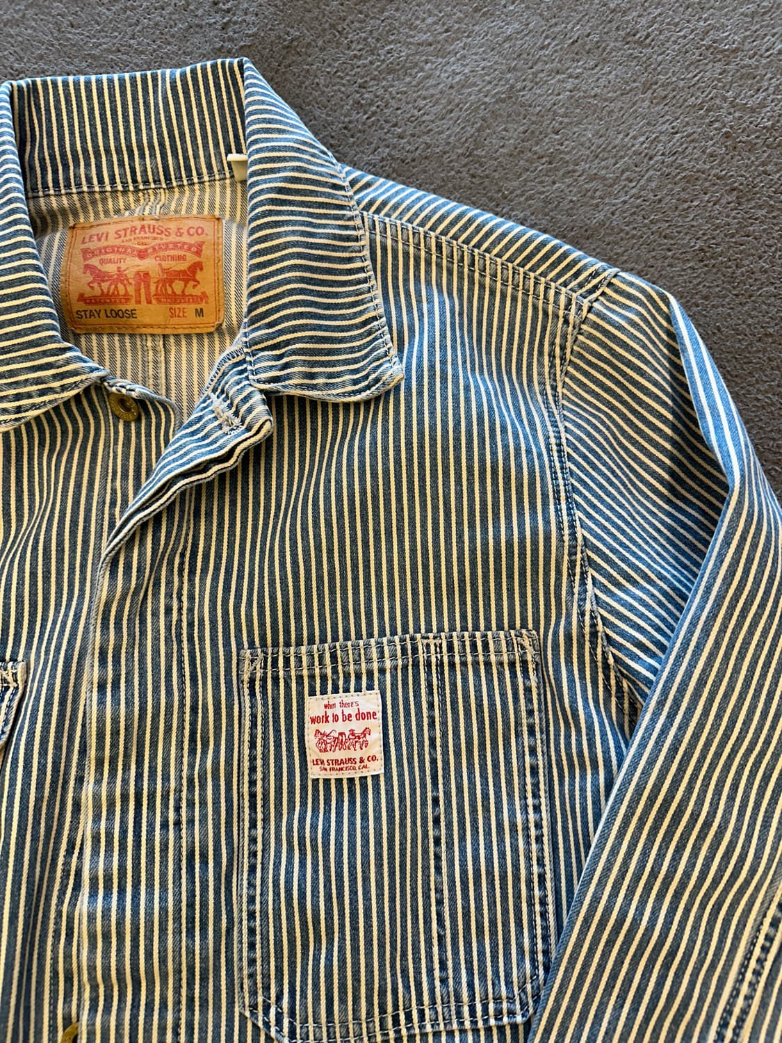 리바이스 히코리 스트라이프 점프슈트 유일매물 처분  상품이미지2